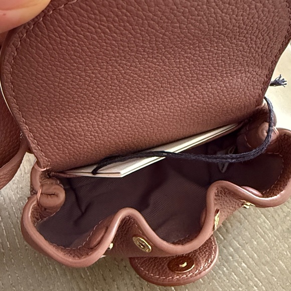 NIB NWT Polene Numero Un Micro Textured Blush Bag purse crossbody shoulder strap - Picture 12 of 13